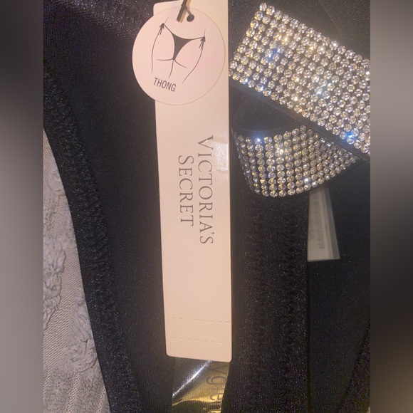 Victoria's Secret Black Sparkle Thong - Picture 6 of 7